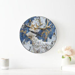 Vrolijke Reindeer Holiday Magic Grote Klok