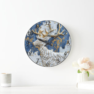 Vrolijke Reindeer Holiday Magic Grote Klok