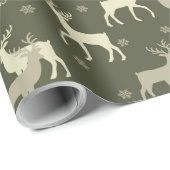 Vrolijke rendier print vakantie wrapping cadeaupapier (Rol Hoek)