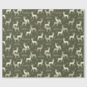 Vrolijke rendier print vakantie wrapping cadeaupapier (Vlak)