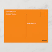 Vrolijke Retro 60s Bloemige Dankjewel Briefkaart (Achterkant)