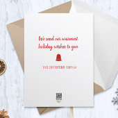 Vrolijke retro kerstversieringen feestdagenkaart