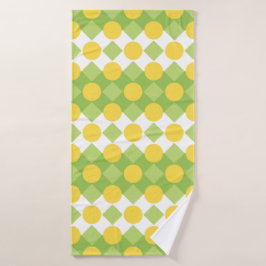 Vrolijke rijen van vormen Patroon Badhanddoek