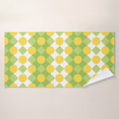 Vrolijke rijen van vormen Patroon Badhanddoek (Badhanddoek)