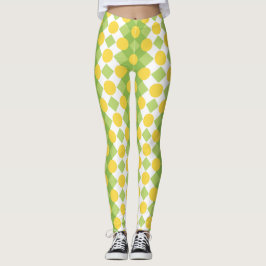 Vrolijke rijen van vormen Patroon Leggings