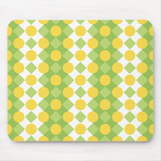 Vrolijke rijen van vormen Patroon Muismat (Voorkant)