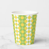 Vrolijke rijen van vormen Patroon Papieren Bekers (Achterkant)