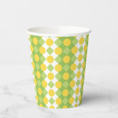 Vrolijke rijen van vormen Patroon Papieren Bekers (Links)