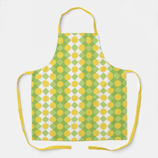 Vrolijke rijen van vormen Patroon Schort (Voorkant)