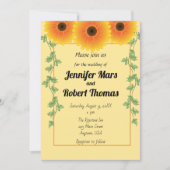 Vrolijke rijzende zonnebloem kaart (Voorkant)