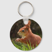 vrolijke rode eekhoorn sleutelhanger (Achterkant)