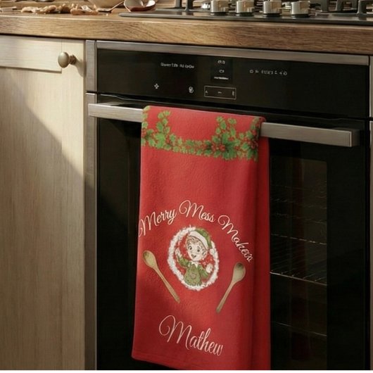 Vrolijke rommelmaker handdoek