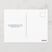 Vrolijke Roze Bloemen Gelukkige Moederdag Briefkaart (Achterkant)