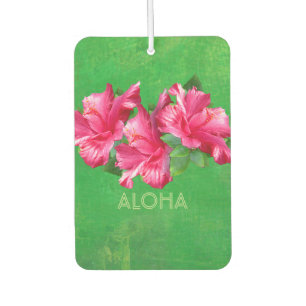 Vrolijke Roze Hibiscus Blooms Custom Luchtverfrisser