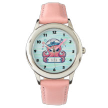 Vrolijke Roze Octopus Holding Naam Teken