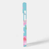 Vrolijke Roze Rozen iPhone Case (Achterkant / Links)