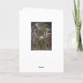 Vrolijke RuimteVervoer van Steampunk van Kerstmis Feestdagen Kaart (Achterkant)