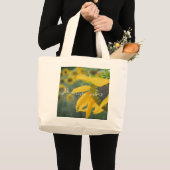 Vrolijke rustieke zonnebloem grote tote bag (Voorkant (product))