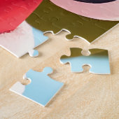 Vrolijke Santa Claus Illustratie Vieren Legpuzzel (Zijkant)