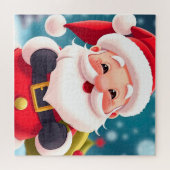 Vrolijke Santa Claus Illustratie Vieren Legpuzzel (Horizontaal)