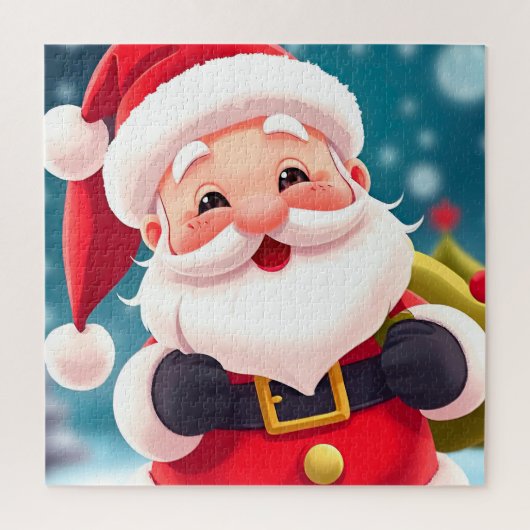 Vrolijke Santa Claus Illustratie Vieren Legpuzzel (Verticaal)
