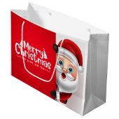 Vrolijke Santa Gift Bag Groot Cadeauzakje