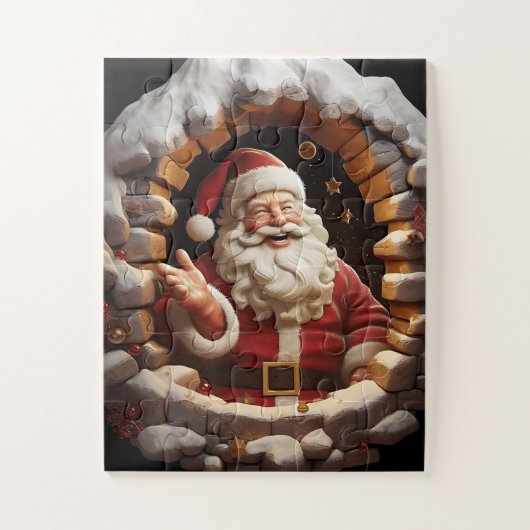 Vrolijke Santa Lover's Holiday Legpuzzel (Verticaal)