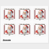 Vrolijke Santa Sticker voor vakantie geschenken (Vel)