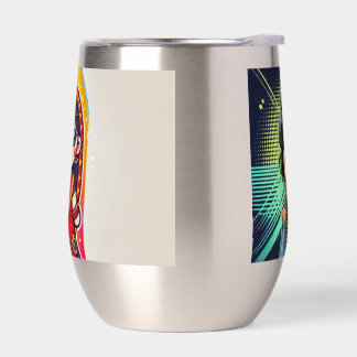 Vrolijke Saree Cartoon Waterfles Design - Tradi