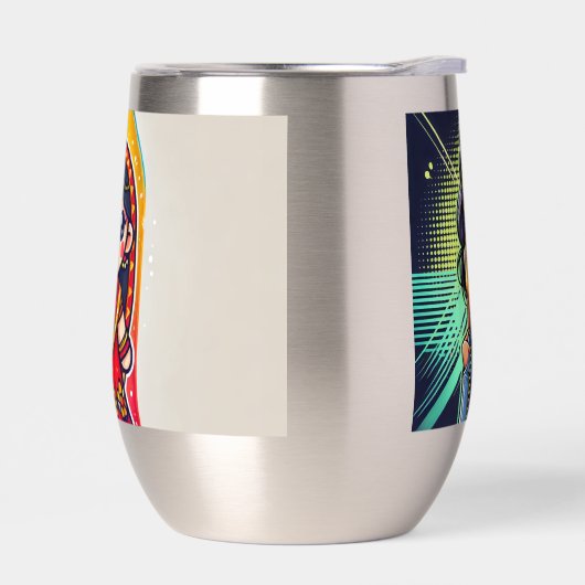 Vrolijke Saree Cartoon Waterfles Design - Tradi (Links)