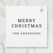 Vrolijke Schattigee kerstman | Ho Ho Ho Kerstfeest Bedankjes Labels (Achterkant)