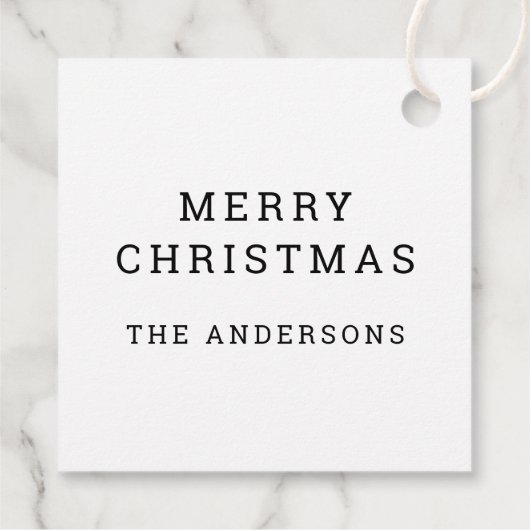 Vrolijke Schattigee kerstman | Ho Ho Ho Kerstfeest Bedankjes Labels (Achterkant)