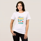 Vrolijke School & Teacher Design Tri-Blend Shirt (Voorkant volledig)