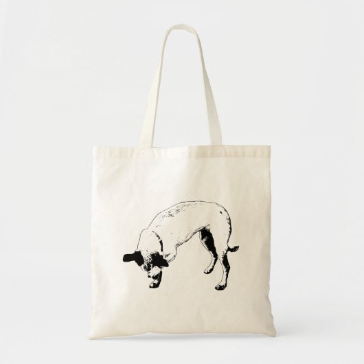 Vrolijke Schuilplaats Terrier Tote Bag (Voorkant)