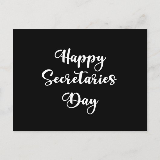 Vrolijke secretariaatsdag. Administratieve beroeps Briefkaart (Voorkant)