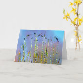 Vrolijke, serene verhalen in Natuur Dew Drop Kaart (Gele Bloem)