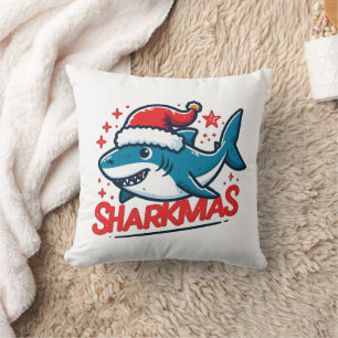 Vrolijke Sharkmas, Kersthaai, Grappige Haai Xmas Kussen