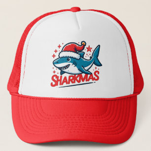 Vrolijke Sharkmas, Kersthaai, Grappige Haai Xmas Trucker Pet