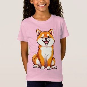 Vrolijke Shiba Inu hond T-shirt