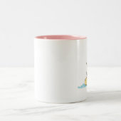 vrolijke slet tweekleurige koffiemok (Center)