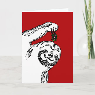 Vrolijke Slothmas!  Het is een lege kaart. Voor Feestdagen Kaart
