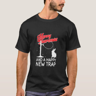 Vrolijke snaremas en een gelukkig nieuwe trap draa t-shirt