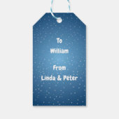 Vrolijke Sneeuwman Cadeaulabel (Achterkant)