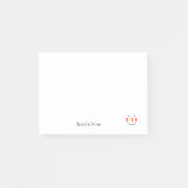 Vrolijke Sneeuwman Custom Naam Winter Vakantie Post-it® Notes (Voorkant)