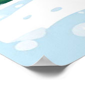 Vrolijke sneeuwman in rode sjaal en Pet Poster (Hoek)