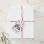 Vrolijke sneeuwman kerst labels cadeaulabel<br><div class="desc">Feestelijke kerst labels tonen een vrolijke sneeuwman versierd met een sjaal en pet,  omgeven door levendige geschenken en een gloeiende boom,  het vastleggen van de sfeer van vakantie juichen.</div>