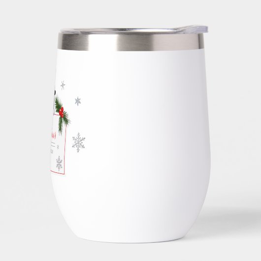 Vrolijke Sneeuwman Kerst Nieuwjaar Groeten (Links)