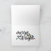 Vrolijke Sneeuwman Kerstkaart Feestdagen Kaart (Binnen)