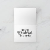 Vrolijke Sneeuwman Kerstkaart Feestdagen Kaart (Binnen)