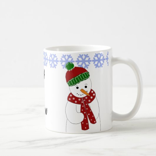 Vrolijke Sneeuwman Koffiemok (Rechts)